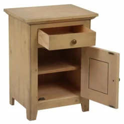 INTERIOR'S - Table de chevet ouverture porte à droite bois marron - first interior's