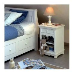 INTERIOR'S - Table de chevet mdf blanc - harmonie interior's