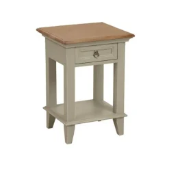 INTERIOR'S - Table de chevet ouvert 1 tiroir bois beige - esquisse interior's