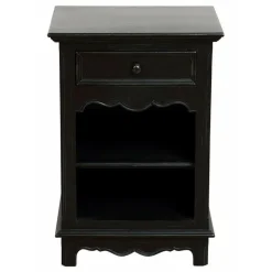 INTERIOR'S - Table de chevet mdf noir - harmonie interior's