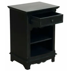 INTERIOR'S - Table de chevet mdf noir - harmonie interior's