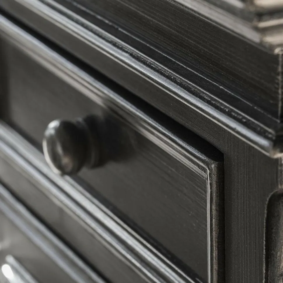 INTERIOR'S - Table de chevet mdf noir - harmonie interior's