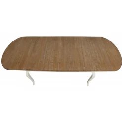 INTERIOR'S - Table ovale extensible bois blanc - provence interior's