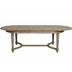 INTERIOR'S - Table ovale extensible 10/14 personnes bois marron - chenonceau interior's