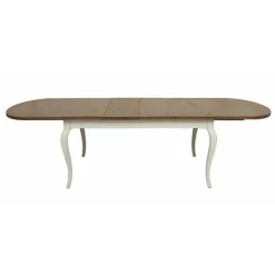INTERIOR'S - Table ovale extensible bois blanc - provence interior's