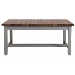 INTERIOR'S - Table rectangulaire extensible bois gris - brocante interior's