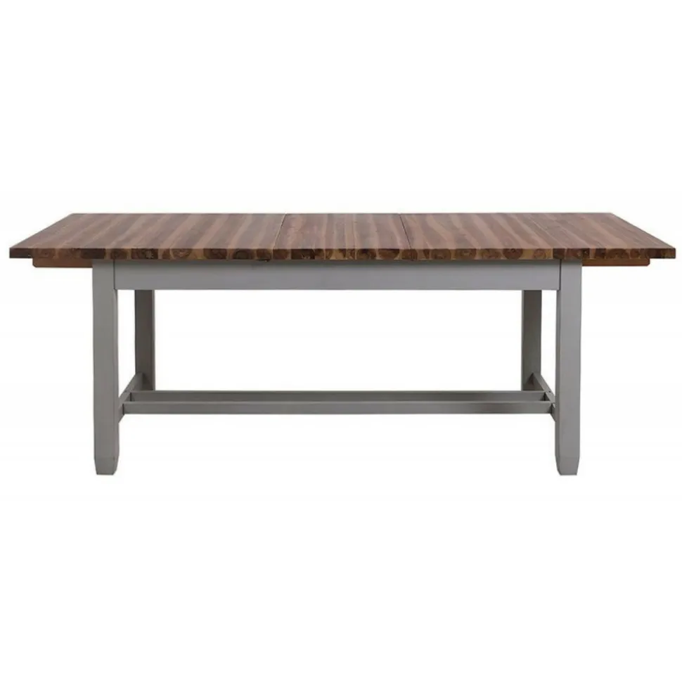 INTERIOR'S - Table rectangulaire extensible bois gris - brocante interior's