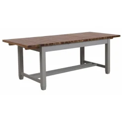 INTERIOR'S - Table rectangulaire extensible bois gris - brocante interior's