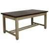 INTERIOR'S - Table rectangulaire extensible bois beige - brocante interior's