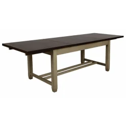 INTERIOR'S - Table rectangulaire extensible bois beige - brocante interior's