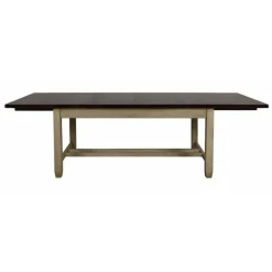 INTERIOR'S - Table rectangulaire extensible bois beige - brocante interior's