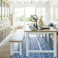 INTERIOR'S - Table rectangulaire bois blanc - rivages interior's