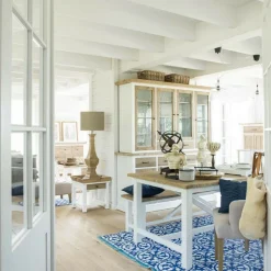 INTERIOR'S - Table rectangulaire bois blanc - rivages interior's