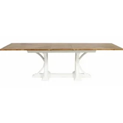 INTERIOR'S - Table rectangulaire extensible 1 allonge bois blanc - vénitiennes interior's