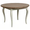 INTERIOR'S - Table ronde extensible bois blanc - provence interior's