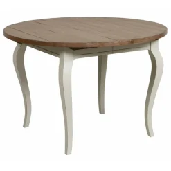 INTERIOR'S - Table ronde extensible bois blanc - provence interior's