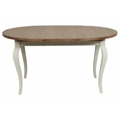 INTERIOR'S - Table ronde extensible bois blanc - provence interior's