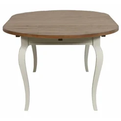 INTERIOR'S - Table ronde extensible bois blanc - provence interior's