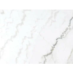 INTERIOR'S - Table ronde plateau marbre bois blanc - minéral interior's