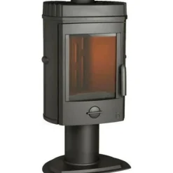 INVICTA - Poele a bois invicta mesnil - puissance optimale 8 kw - max: 12kw- bûches 34 cm max - fonte - fabriqué en france - ecodesign