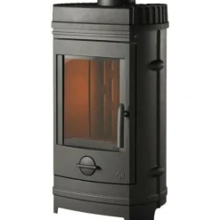 INVICTA - Poele a bois invicta chatel - puissance optimale: 8 kw - max: 12 kw- bûches 34 cm max - fonte - fabriqué en france - ecodesign