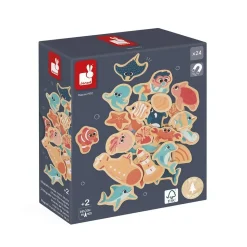 JANOD - Magnets monde marin 24 pièces