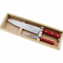 Jean dubost coffret 2 couteaux de cuisine rouge - c000a5p0p69048