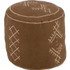 JLINE - Jline - pouf cylindre motifs ethniques en coton