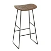 JLINE - Jline - tabouret de bar en teck recyclé