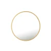 J-LINE - Miroir rond en métal doré 50x50x2 cm