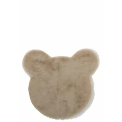 J-LINE - Tapis enfant en textile beige 57x62.5x1.5 cm