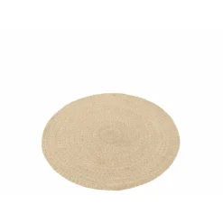 J-LINE - Tapis rond en textile naturel 1118x118x1 cm