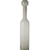 J-LINE - Vase bouteille en verre blanc 14x14x75 cm