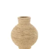 J-LINE - Vase en bois naturel 44x44x52 cm