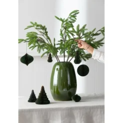 J-LINE - Vase en céramique vert 29x29x40 cm