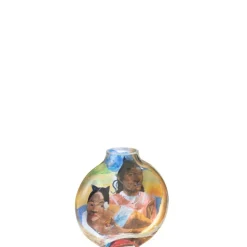 J-LINE - Vase en multicolore "les chartistes inspired by when will you marry?" petit 14.5x4x15 cm