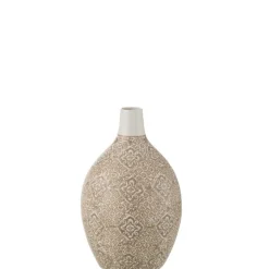 J-LINE - Vase en porcelaine multicouleur 20x20x33 cm