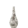J-LINE - Vase en porcelaine multicouleur 16x16x43 cm