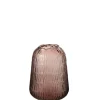 J-LINE - Vase en verre rose 17x17x23 cm