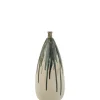 J-LINE - Vase haut peint en céramique 22x22x51 cm