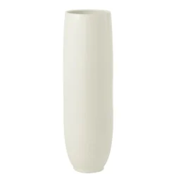 J-LINE - Vase long en céramique blanc 23x23x92 cm