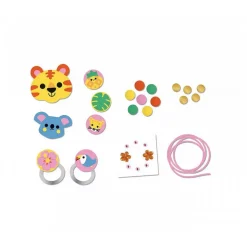 JURATOYS-JANOD - Atelier créatif : 4 bijoux en bois à créer - thème jungle