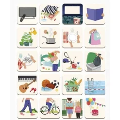 JURATOYS-JANOD - Tableau d'organisation magnétique en bois pour enfants