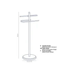 Kela line porte-serviettes en métal chromé - 20539