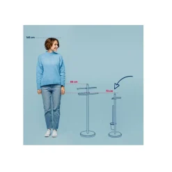 Kela line porte-serviettes en métal chromé - 20539