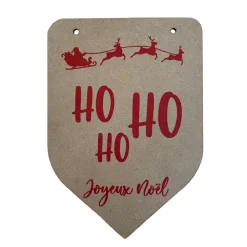 KELPI - Fanion "Ho Ho Ho - Joyeux Noël" en médium (x4 pièces)