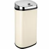 KITCHEN MOVE - Poubelle de cuisine automatique largo beige acier inoxydable 42 l