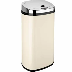 KITCHEN MOVE - Poubelle de cuisine automatique largo beige acier inoxydable 42 l