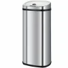 KITCHEN MOVE - Poubelle de cuisine automatique largo argent acier inoxydable 42 l