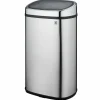 KITCHEN MOVE - Poubelle de cuisine push city argent acier inoxydable 58 l